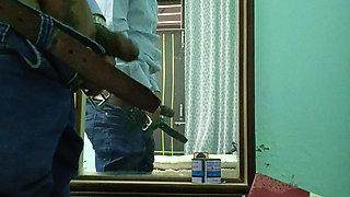 Indian Desi Man show masterbating and sucking with neighbour