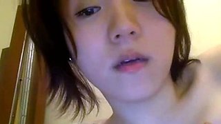 Asian Crossdresser Masturbates with Sex Toy