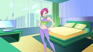 Hentai fun with Loveskysan69real in a wild standing position