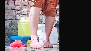 The Village Woman Bathes in the Open, Undresses, Entices Everyone