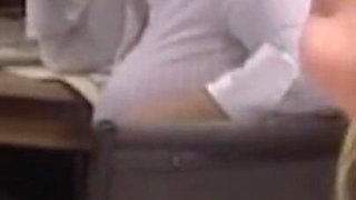 Blonde Babe Gets Fingered and Fucked in the Office