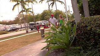 A big huge giant monster cock for a blonde crazy bitch