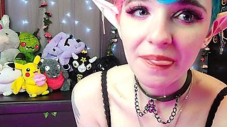 Blonde tight pussy babe solo toy fun in glamour masturbation