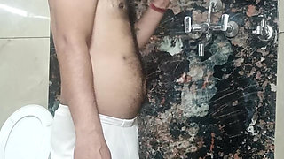 indian desi man sex and show shower shoe and masterbation