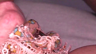 Granny Gets Massive Facial at Her Groupsex Party