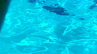 Naughty Brazilian Babe Chilling in the Pool