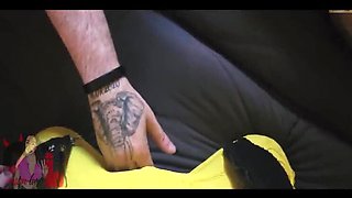 Monica Lima Makes Her Cuckold Clean Her Creamy Pussy After Another Man Fills It