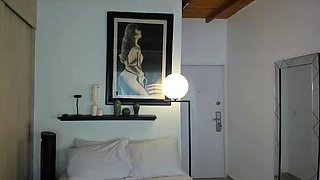 Emo teen on solo webcam masturbation