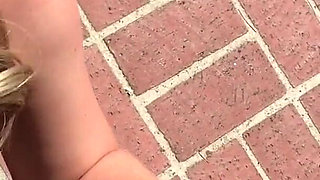 Milf in the yard fucks neighbor