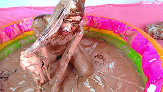 Wam!!! Anal Punishment with Slime and Brownie Dough