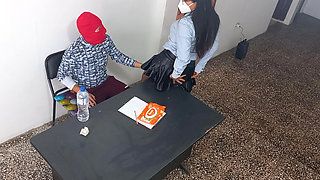 You Are the Most Outstanding Whore in This Office! I Have Sex Standing up with My Stepfather's Secretary