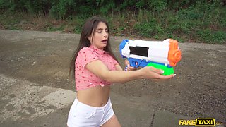 Martin Gun's Wild Passion with a Sultry Blonde Hitchhiker