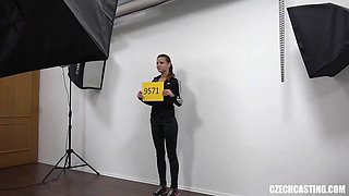 Skinny Blonde Casting Anal POV