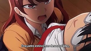 Hot Japanese Hentai Lesbian Action with Brunettes - Subtitled in Portuguese Ep 1