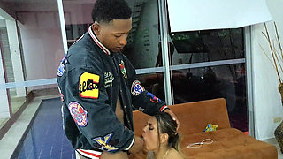 Antonella and Mara Visit Two Gangsters in Their Luxurious House and Have Hard Sex with Two Brunettes