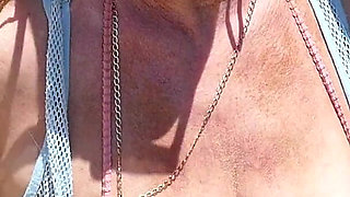 Fingering in the Car Outside in a Public Park
