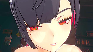 Zenless Zone Zero - Ellen JOE Gets Pounded in Every Hole by Wise and a Big Black Man - 3D Hentai Animation