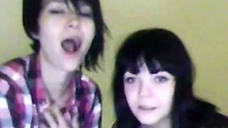 Russian Emo Girl Caught on Webcam