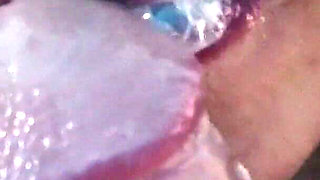 She Sucks His Cock and Subdues Him with Her Tongue, He Cums in Her Mouth, and She Savors His Cum.