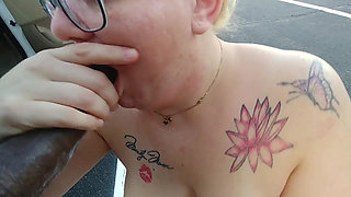 Wife Gave a Sensational Blowjob While Nude in Public!