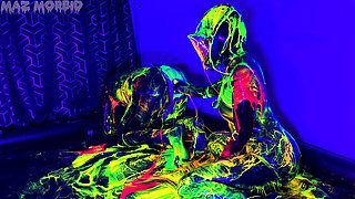 Uv Wet and Messy Gimpy Double Fisting 4K with Patricia