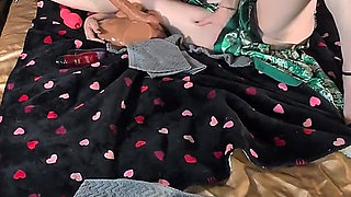 Playing with Her New Sex Toy and I Cum in Her Mouth!