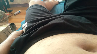 A hard penis wants you to give it a blowjob.