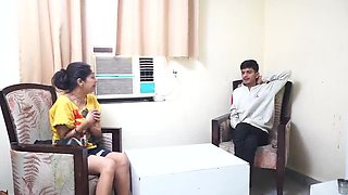 Indian Bhabhi Brutal Sex with Devar - Deep Throat Blowjob & Doggy Style in Hindi