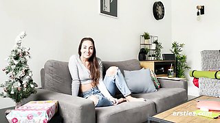 Ersties featuring Ana B's female orgasm sex