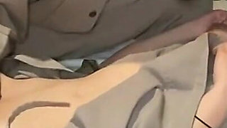 Quiet Glasses Girl - a Simple Massage Turning Into a Private Recorded Moment