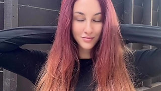 Italian big tits Milf Artemisia Love long hair fetish outdoor