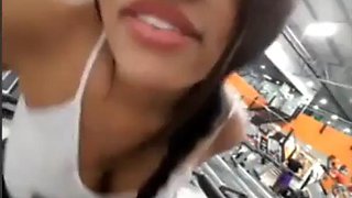 Latina shows in gym camshow: Big Tits, Big Ass  Solo Porn