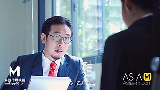 Secretary girl gets her intimate interview session with the boss