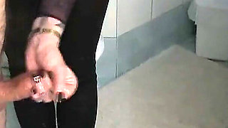 Dominant Handjob 27 - redhead in bathroom