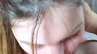 Filling My Hot Wife Mouth with My Hot Cum