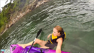 Open Water Kayak Disaster for Non Swimmer - Saved by Lifejacket