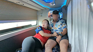 Hot Chinese girl caught masturbating in a public bus. Had sex with her and lets me cum inside!
