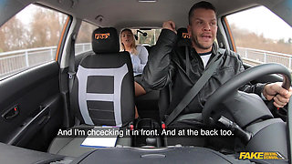 Fake Driving School - Crystal Swift Shows off Her Tits to Get a Licence