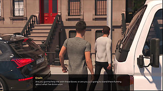 No more cash #1: Johannes fell on Tris and his dick slipped out