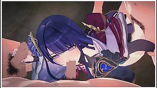Hentai Anime - Genshin Impact Raiden Shogun #03gangbang 3d Hentai Animation.(fingering,handjob,blowjob,sex)
