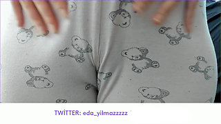 PAJAMA MASTURBATE- RUBBING PUSSY WITH PAJAMA
