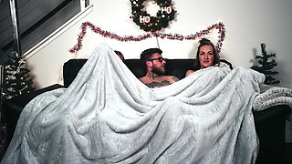Step mom teaches step sis sex lesson with step bro's huge dick