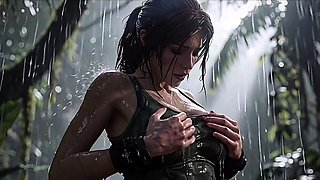Lara Croft First Encounter with an African Tribal Group