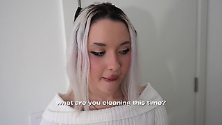 Maid Offers Extra Services: Sloppy Deepthroat & Hard Fuck in Extreme Flexible Poses with Facial - Flexy Lover