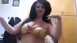 Arab MILF with Big Tits Dances at Home