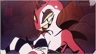 Helluva Boss 3some Blitzo X Moxxie X Millie Mmf With Car Toon