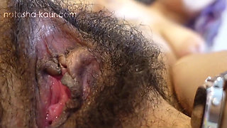 I Rub My Clit and It Gets so Swollen, and My Hairy Pussy Gets so Wet