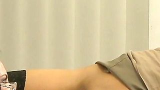 Naughty Secretary Uses Her Dildo During the Interview