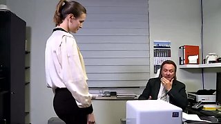 Office Chicks Get Stuffed in Full Anal Threesome