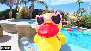 Rose Caarter Gets Some Cock And Cum Under The Sun by POVD: Blowjob, Cowgirl  Missonary Porn